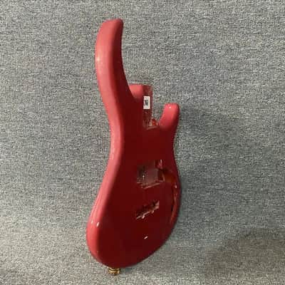 Red 4 String Bass Guitar Body DIY Project image 4