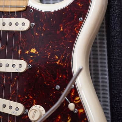 2013 Fender USA American Deluxe Stratocaster Neck - in Olympic Pearl White image 7