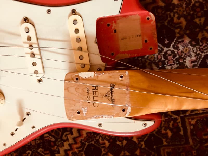 Fender Custom Shop John Cruz Cunetto Relic Strat 1997 Fiesta Red