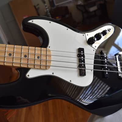 G&L JB bass, 2021, Gloss black, USA Fullerton Deluxe, HSC & paperwork image 1