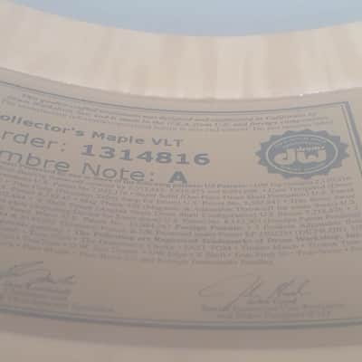 DW Collector's Series 6.5x14 VLT Maple Snare Drum 2023 - Teal Glass Finish image 10
