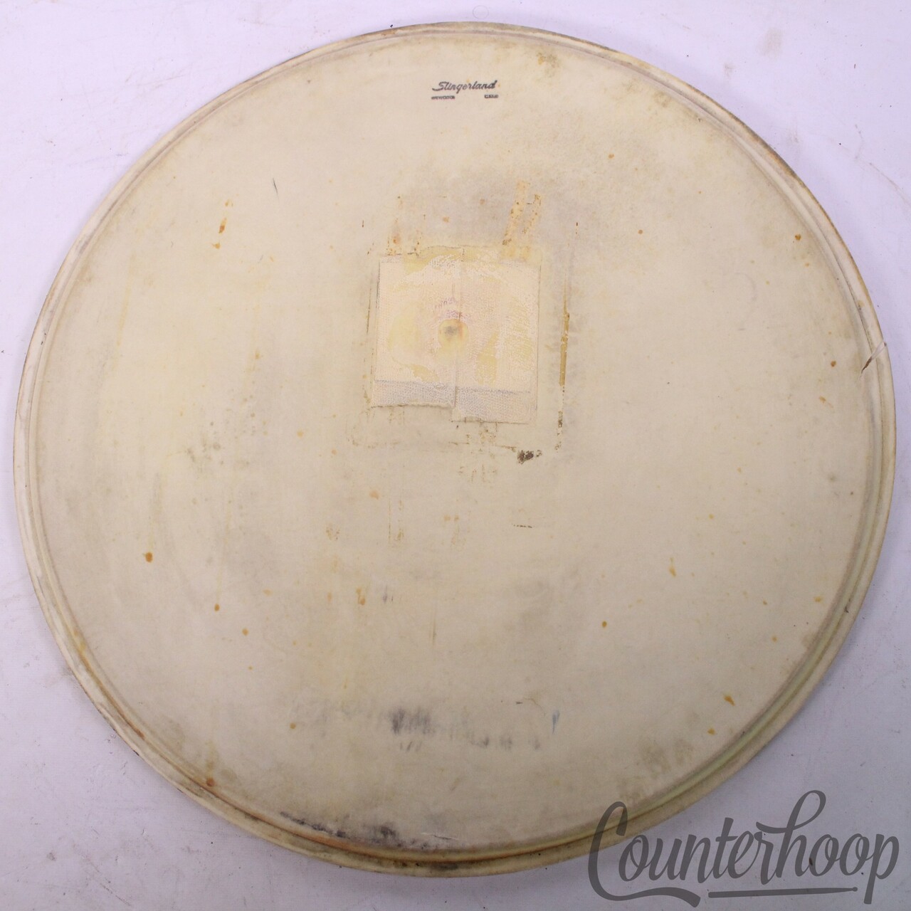 Slingerland 20"Bass Drum Calf Skin Head Logo Batter Sound King Vintage 60s USA* — main photograph