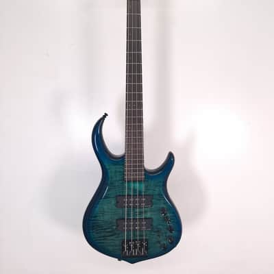Sire 2nd Generation Marcus Miller M7 TBLB Alder 4-String with Ebony Fretboard 2019 - Transparent Blue Burst image 2
