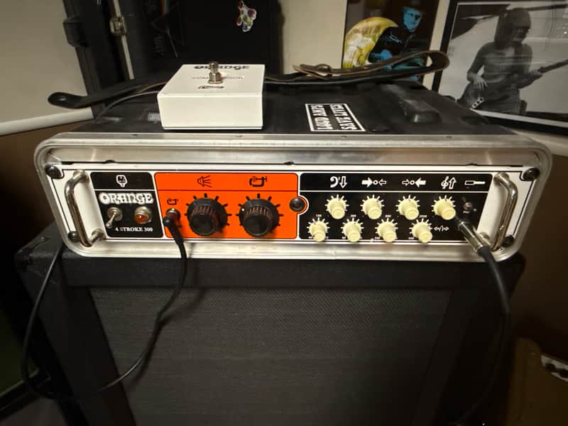 Orange 4 Stroke 300 Bass Head 2010s - White image 1