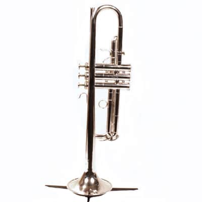 F.E. Olds Custom-CHR "High Range" Trumpet; Ryan Kisor, Silver Plate, Fullerton, 1973 image 8