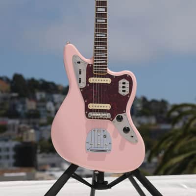 Fender Squier FSR Classic Vibe '70s Jaguar - Shell Pink - Mods & Extras image 3