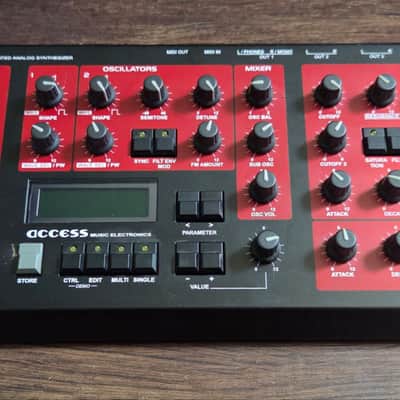 Access Virus A Desktop Digital Synthesizer 1997 - 1999 - Black / Red