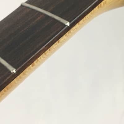 Vintage Fender Lefty Standard Stratocaster Neck 2001 Relic Strat Rosewood + Upgraded American Vintage Bone Nut image 4