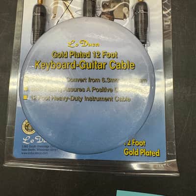 (5) New 12FT Gold-Plated 1/4" Instrument Cable – Guitar Keyboard Bass image 2