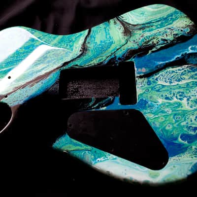 Custom Telecaster Style body with Kramer / Charvel Floyd Rose style routing image 11