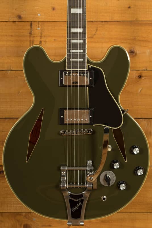 Epiphone Shinichi Ubukata ES-355 | Olive Drab | Reverb España