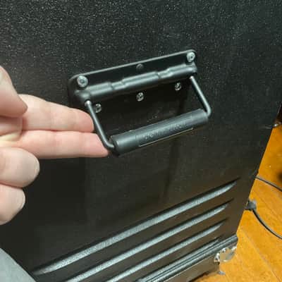 Custom Leslie Model 25 400 watt speaker cabinet with footswitch. 2 speed motor for upper rotor and lower drum. rotor. Leslie Model 25 with high frequency rotor added/modified... Black bed liner image 3
