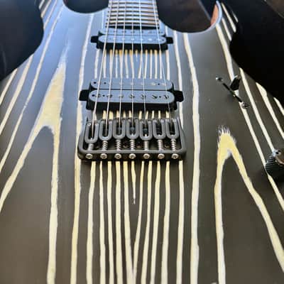 Mayones Duvell Elite Gothic 7 Black/Natural 2019 Poland w/ Seymour Duncan Nazgul/Sentient, COA & Hybrid Gigbag image 3