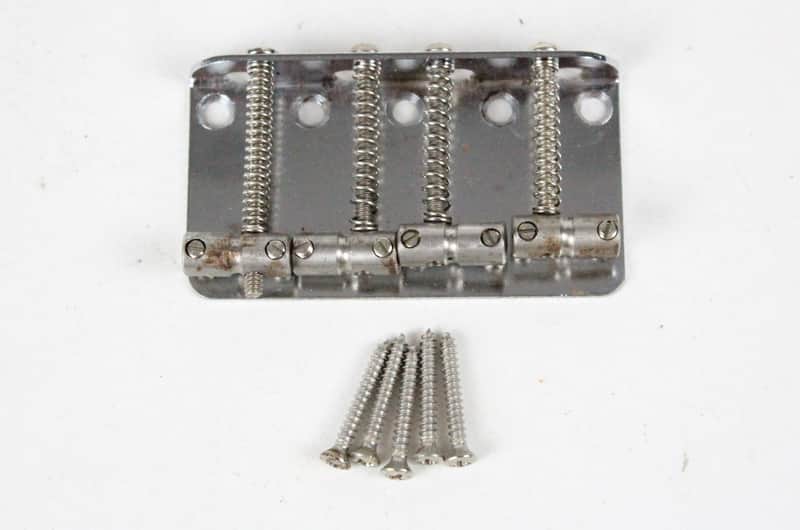 1971 Vintage Fender Precision Jazz PBass Bass BRIDGE w/Screws 1971/1972/1973/1975/1976 USA 1970s Early-CBS image 1