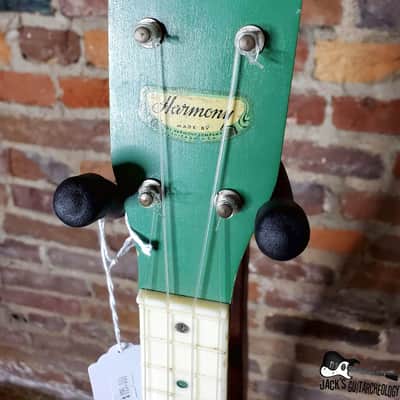 Harmony "Island Stencil" American Made RARE Soprano Ukelele (1950s, Green) image 12