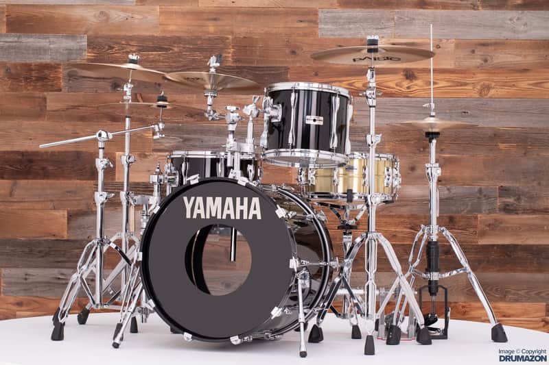Yamaha Recording Custom (9000) 3 Piece Drum Kit, Piano Black (Pre Loved) Bild 1