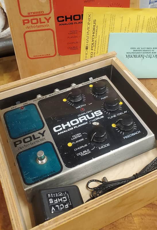 Electro Harmonix Poly Chorus Box Power Supply Papers image 1