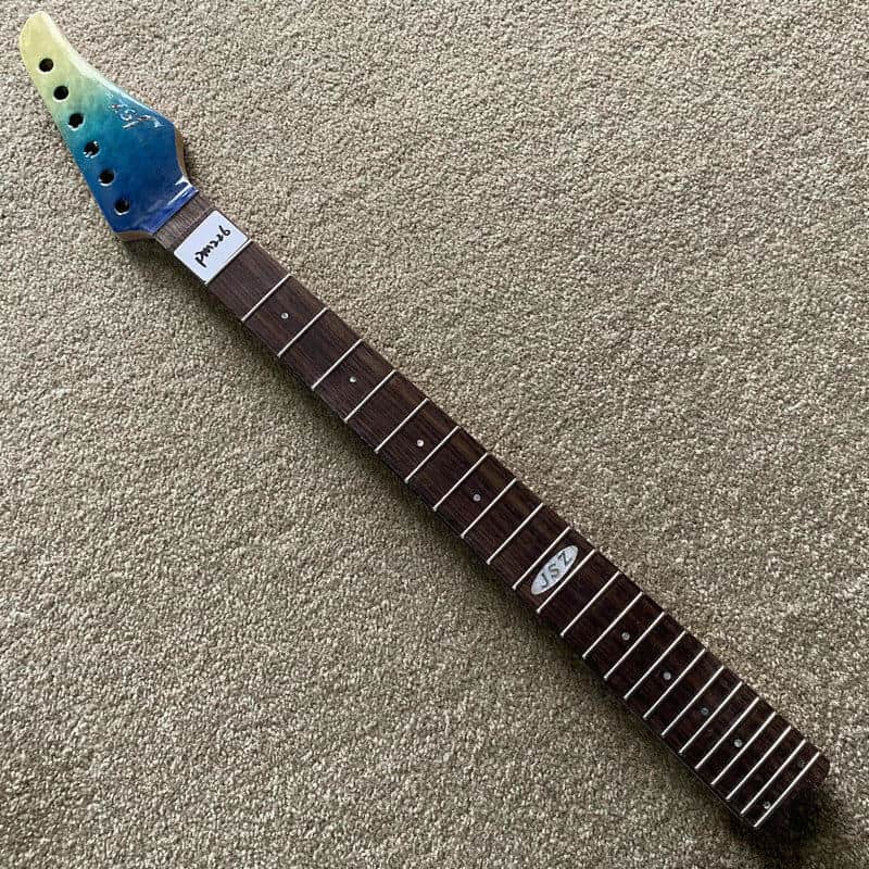 JSZ Maple Wood Guitar Neck, Rosewood 24 Frets Fingerboard image 1
