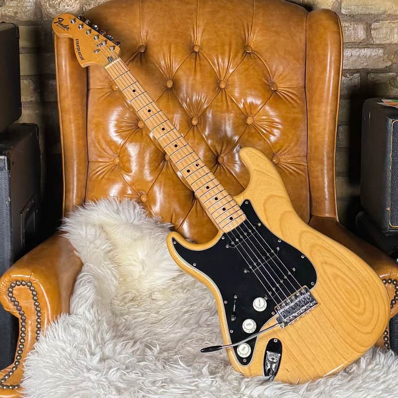 1976 Fender Stratocaster Vintage Left Handed Natural Electric Guitar W/ Hardshell Case! image 1