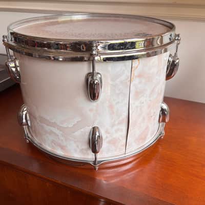 Vintage 1970s Slingerland 9x13 Tom Drum Vertigo Grey Niles Badge image 3