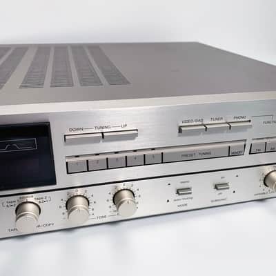 Vintage Denon DRA-350 Solid State Tuner Amplifier Silver Stereo Receiver Amplifier 36 Watts image 2