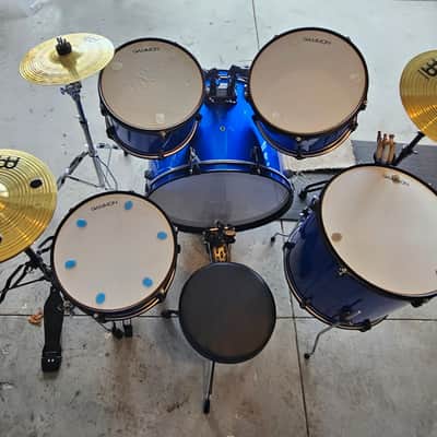 Gammon Percussion Full Size 5pc Drum Kit with Hardware 2024 - Metallic Blue image 2