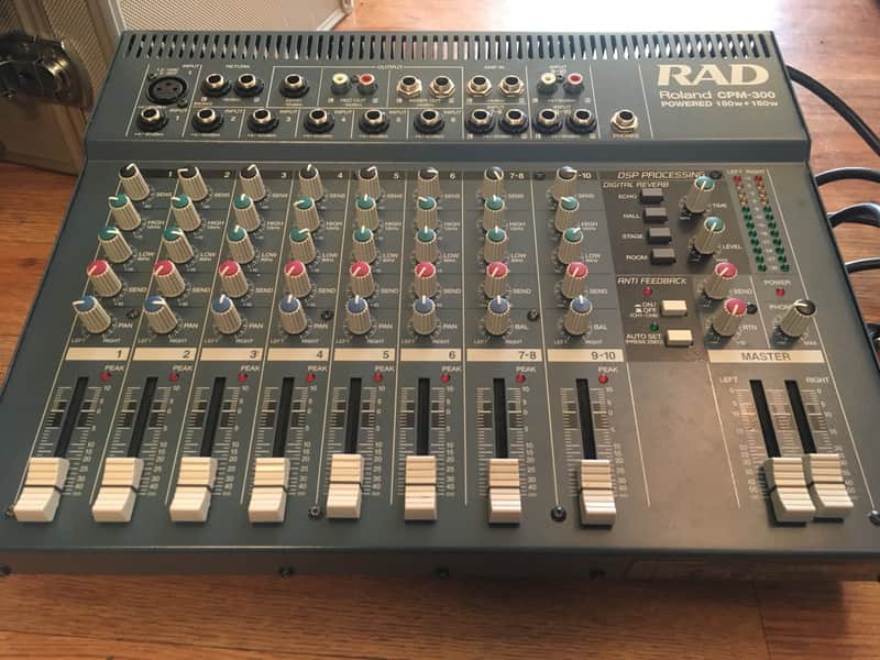 ✨動作品✨Roland RAD CPM-300 パワードミキサー ROLAND CPM-300 10 CHANNEL 300W POWERED MIXER | Reverb