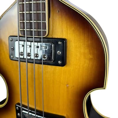 Greco VB Violin Bass 1970s - Vintage Sunburst image 8