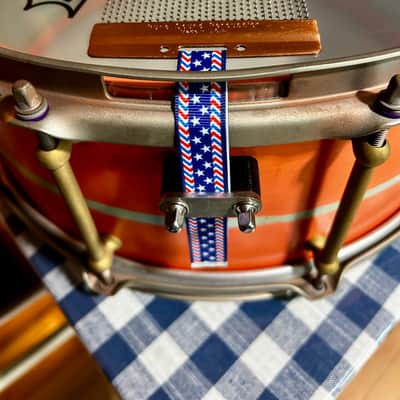 Custom-Homemade 6” x 14” Snare Drum Early 2000s - Satin retro salmon pink painted image 6
