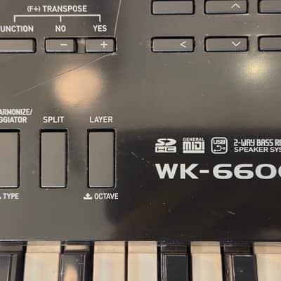 Casio WK-6600 76-Key Portable Workstation Keyboard w/ Power Supply & Sheet Music Stand image 3