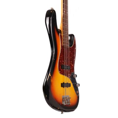 Fender Custom Shop 1960 Jazz Bass Reissue 3-Tone Sunburst Relic 2011 image 5