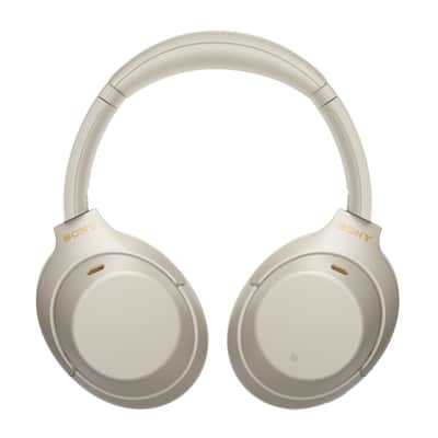 Sony WH-1000XM4 Wireless Noise Cancelling Over-Ear Headphones with Mic (Silver) with In-Ear Earbud Headphones Bundle (2 Items) image 5