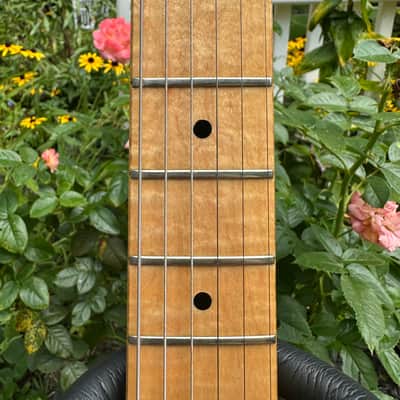 1984 Fender Stratocaster E Serial with S1 Tremolo and L Serial Flame Maple Neck - Black image 8