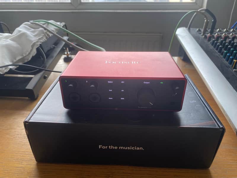 Focusrite Scarlett 4i4 4th Gen USB Audio Interface 2023 - Present - Red image 1
