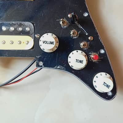 HSS Strat Style Guitar Dual Rail Pickups Guitar Prewired Loaded Pickguard image 6