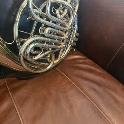 Holton H179 Farkas Professional Model Double French Horn 2010s - Clear-Lacquered Nickel-Silver image 3