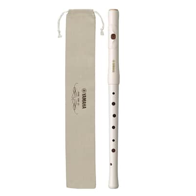 Yamaha YRF21 Fife - C Major, White, 2-Piece ABS Resin image 3