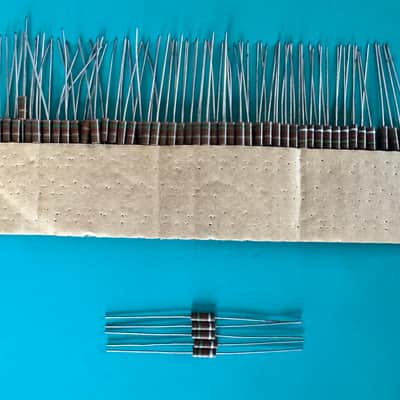NOS 5x 1.5K 0.5W 1/2W 10% CARBON COMPOSITE COMP RESISTORS FOR TUBE AMP HIFI AMPLIFIER image 3