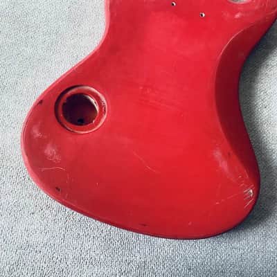Red Basswood Mini Guitar Body DIY Project image 5