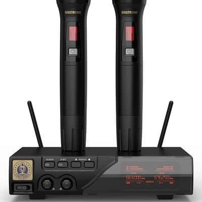 Singtronic 5000W Karaoke Amplifier Mixer + UHF Wireless Microphones image 4