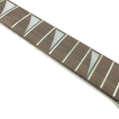 Maple Guitar Neck 24 fret 25.5 inch Rosewood Fingerboard Nice Inlay Locking Nut Bolt on heel image 3