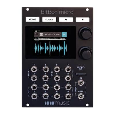 1010music Bitbox Micro Eurorack Compact Sampler with Touchscreen - Black image 1