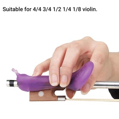 Violin Bow Holder Snail Shaped Violin Stand Grip Partner Teaching Aid Accessory For Beginners And Violin Enthusiasts(Purple) image 3
