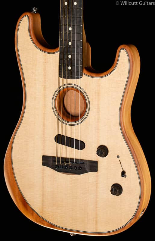 Fender American Acoustasonic Strat Natural Ebony Fingerboard (196) image 1