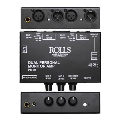 Rolls PM59 Dual Personal Monitor Amplifier image 2