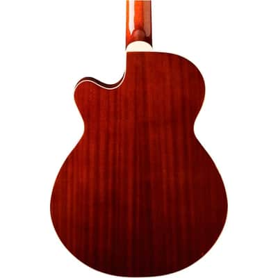 Washburn AB5K 4-String Acoustic Bass Guitar Natural Koa image 6