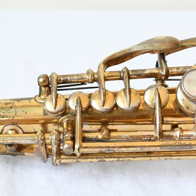 Conn New Wonder I Soprano Sax 1923 - Original Gold Plate-Overhauled-Free USA Ship image 7