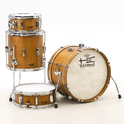 TreeHouse Custom Drums 4-piece Plied Maple Drumset 11-13-18-SD "Odd Bop" image 8