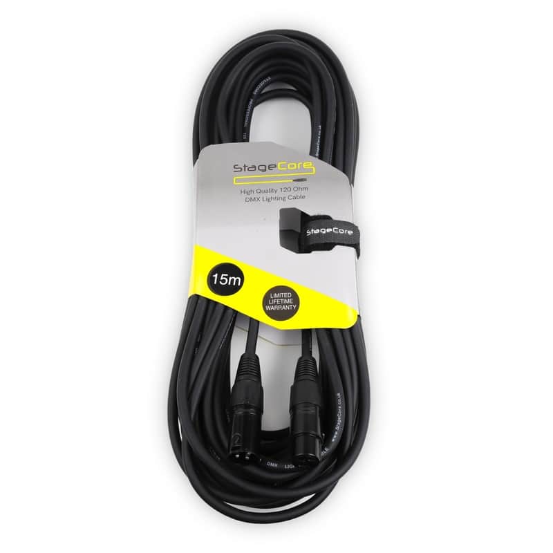 Stagecore Stagecore DMX Cable / Lead 3 Pin Male XLR – 3 Pin Fe…