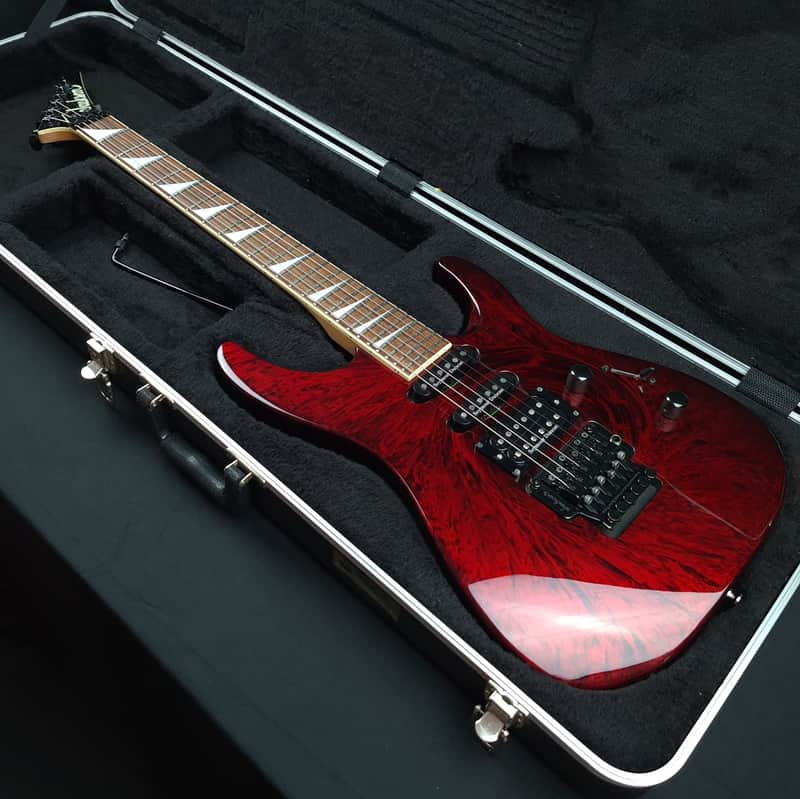 Jackson DK2 Dinky Pro 2007 Crimson Swirl Made In Japan Seymour Duncan Pickups + Original Hardcase image 1